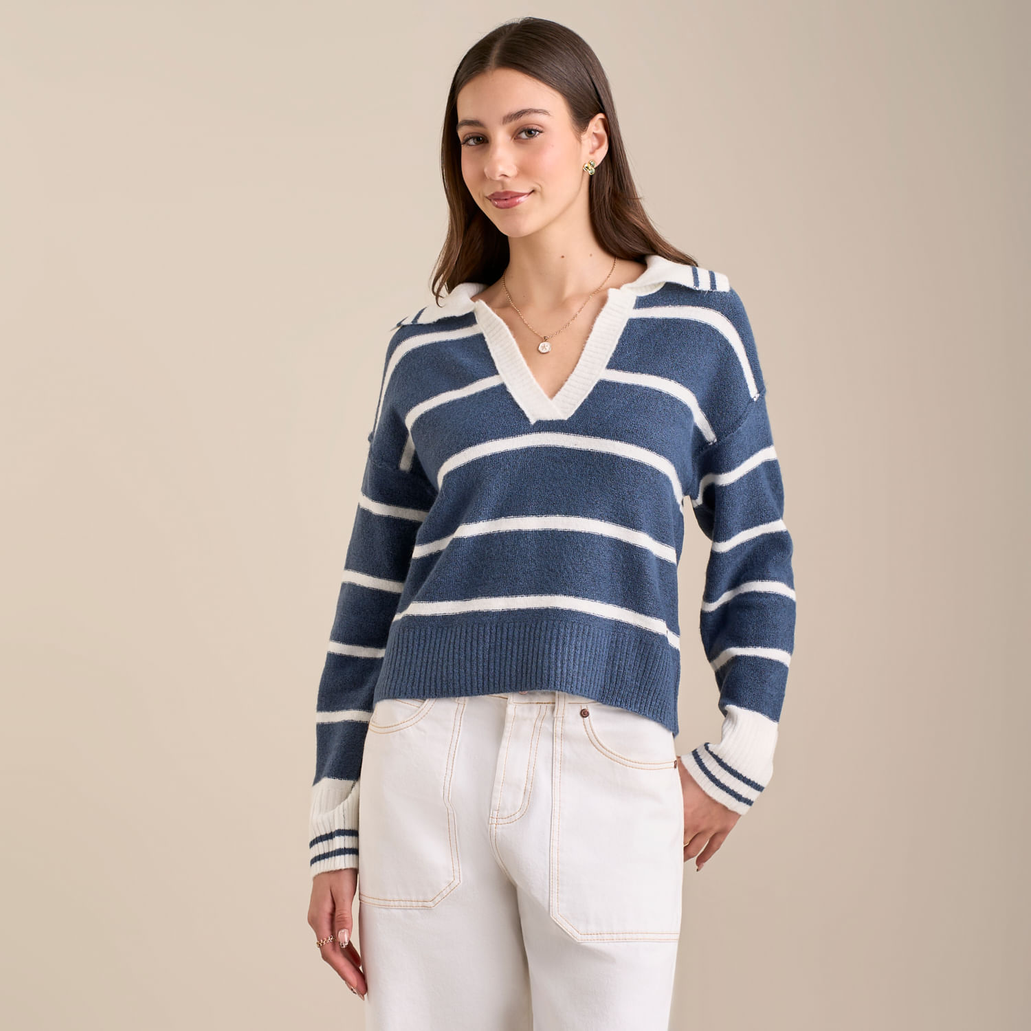 Chompa Mujer Cuello Amc
