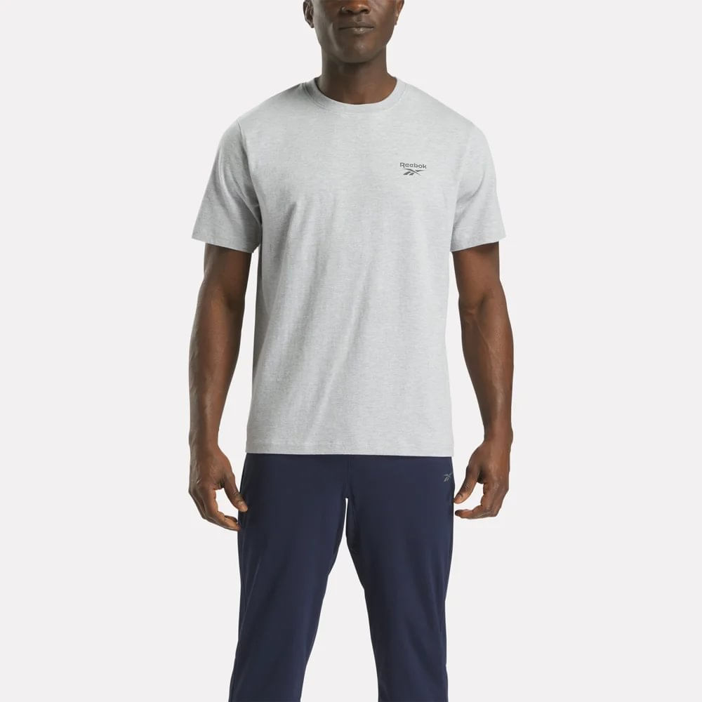 Polo Deportivo Reebok Hombre Cody Logo Crew Gris