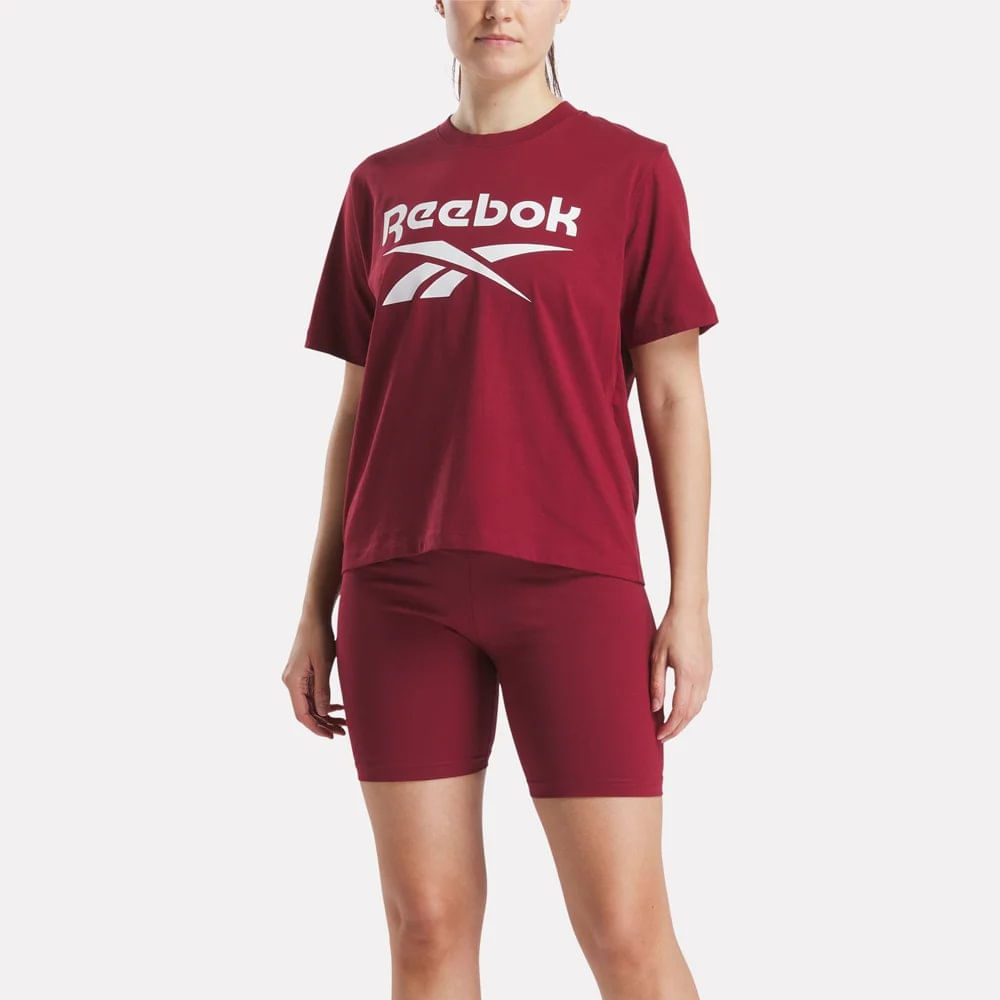 Polo Deportivo Reebok Mujer Nova Big Logo Rojo