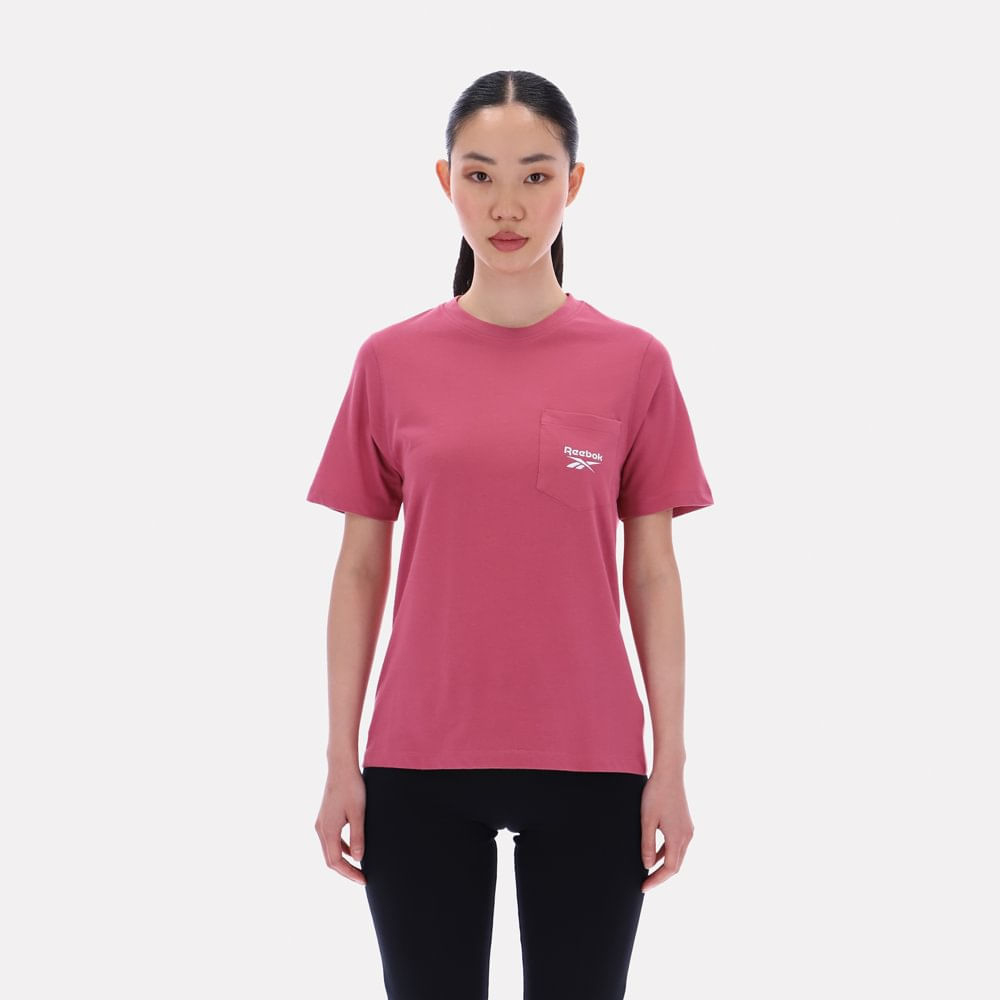 Polo Deportivo Reebok Mujer Lex Logo Rosado