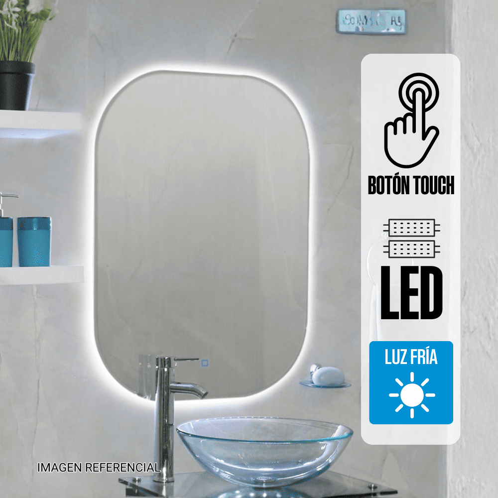 Espejo LED Boston 80x60cm Orange