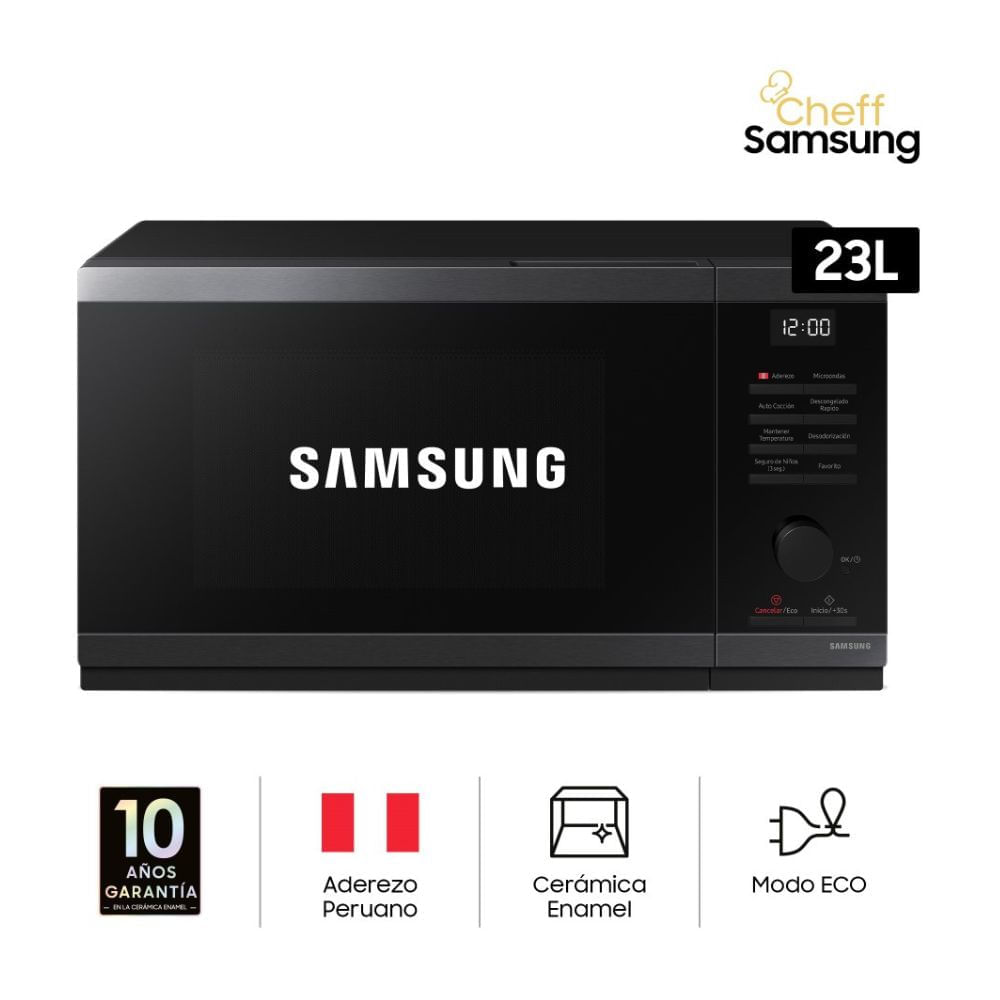 Horno Microondas Samsung MS23DG4504AGPE 23L Negro