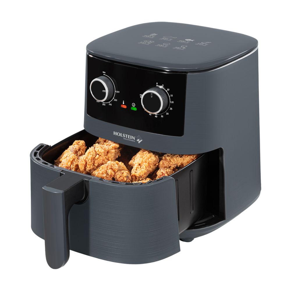 Freidora de Aire Holstein HH-09114019DG-V03 4.2L Negro con Temporizador Freidora de Aire Holstein HH-09114019DG-V03 4.2L Negro con Temporizador