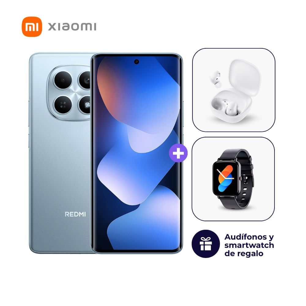 Xiaomi Redmi Note 15 4G 256GB 8GB Ram Azul + Smartwatch + Audífonos