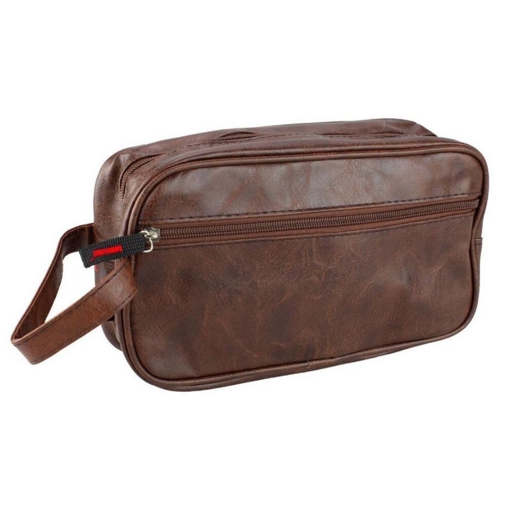 Bolso de Mano Neceser Organizador Multiuso Marron