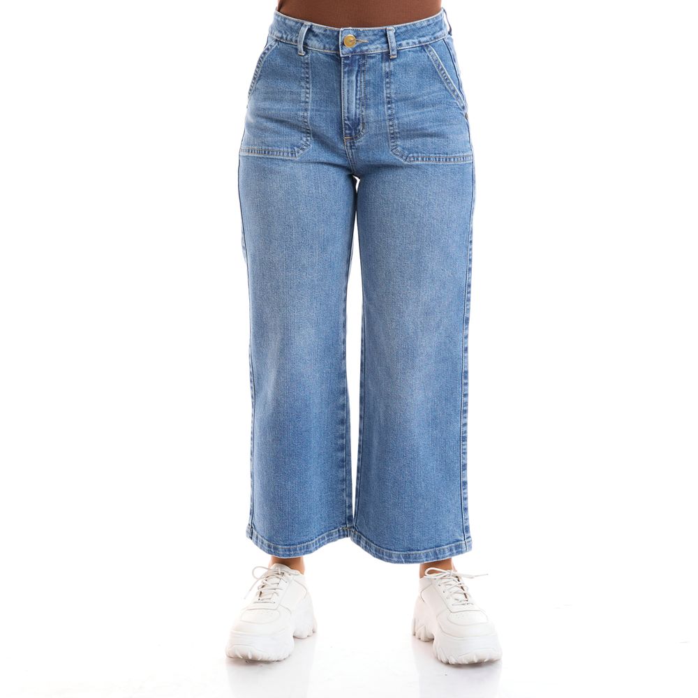 Jean Mujer Kim Ii Metal Wide Leg | Oechsle.pe - Oechsle