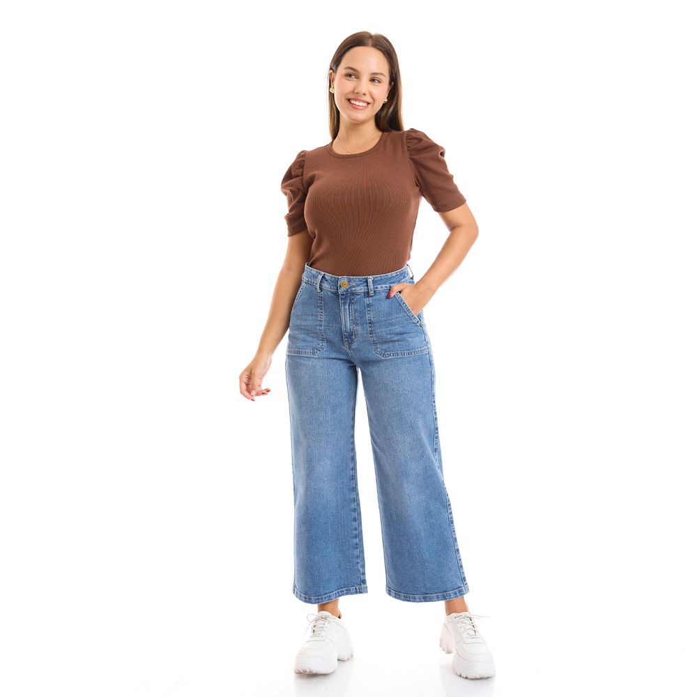 Jean Mujer Kim Ii Metal Wide Leg | Oechsle.pe - Oechsle
