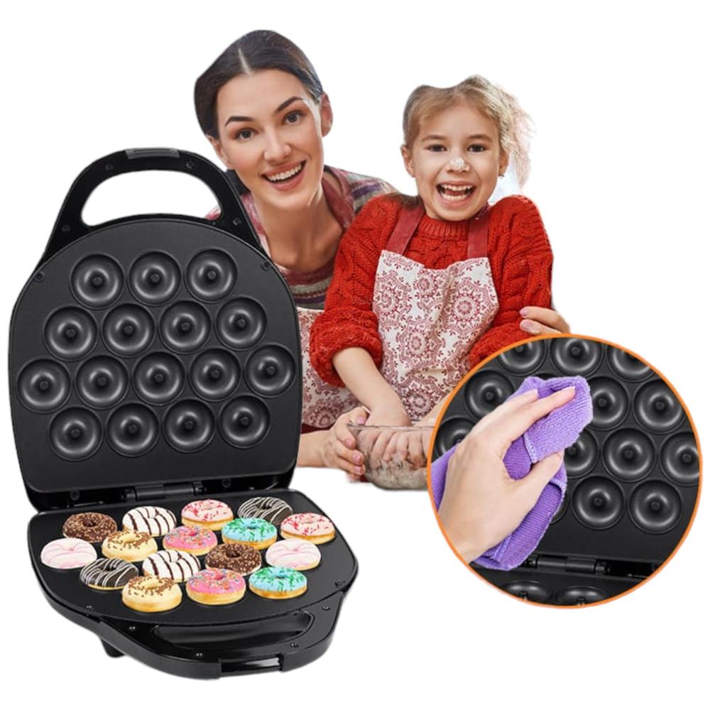 Maquina De Donas Antiadherente De 16 Donas A La Vez