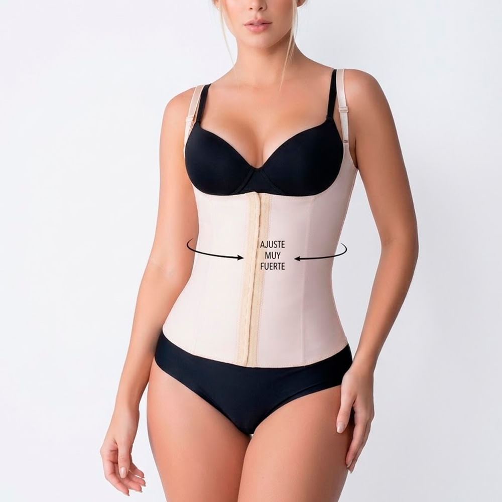 Faja Chaleco Reductor Silhouette Peter Pan Beige