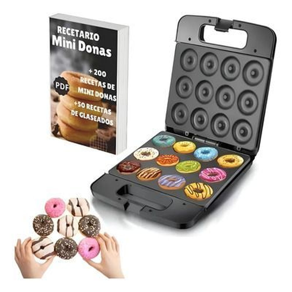 Maquina Para Hacer Donas Hasta 12 Unidades A La Vez 1400w