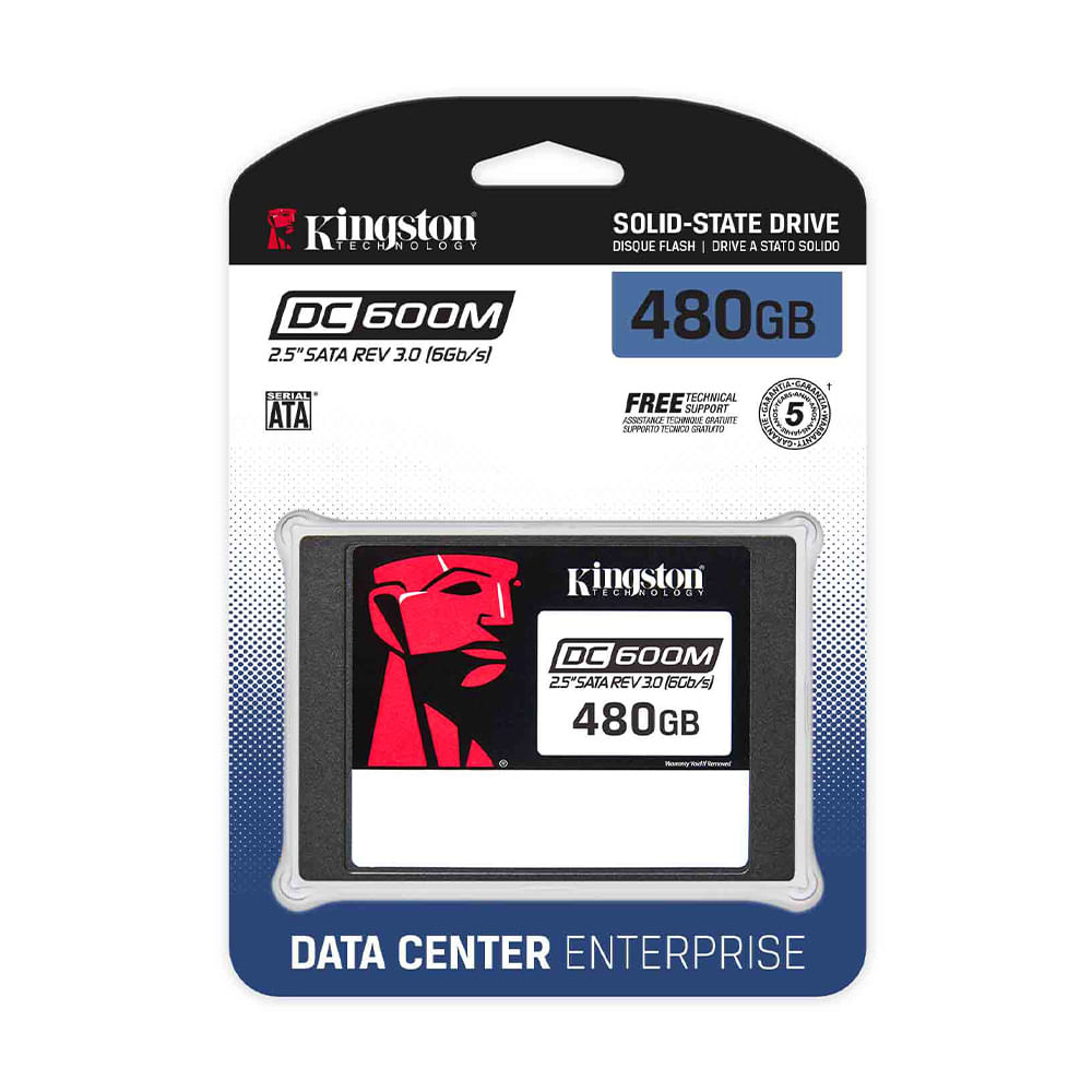 SSD Kingston DC600M 480GB SATA 6Gbs 2.5 Unidad de Estado Sólido SEDC600M480G