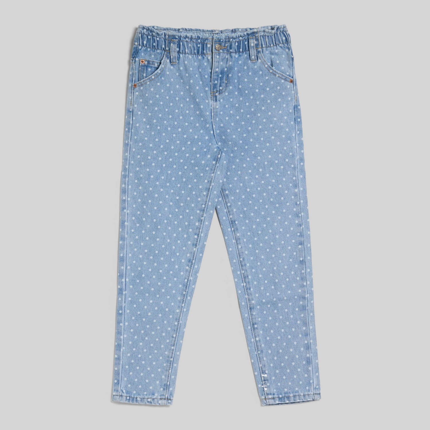 Jean Para Niña Print Garden Circus