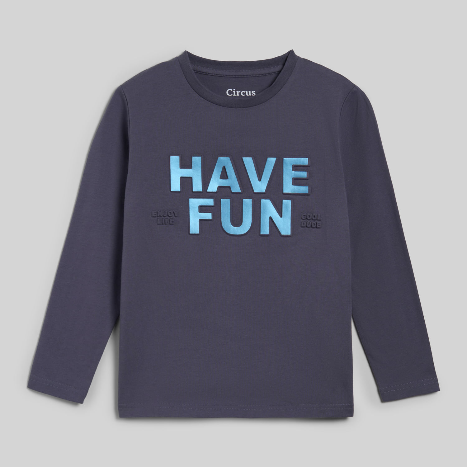 Polo Manga Larga Para Niño Embossed Circus