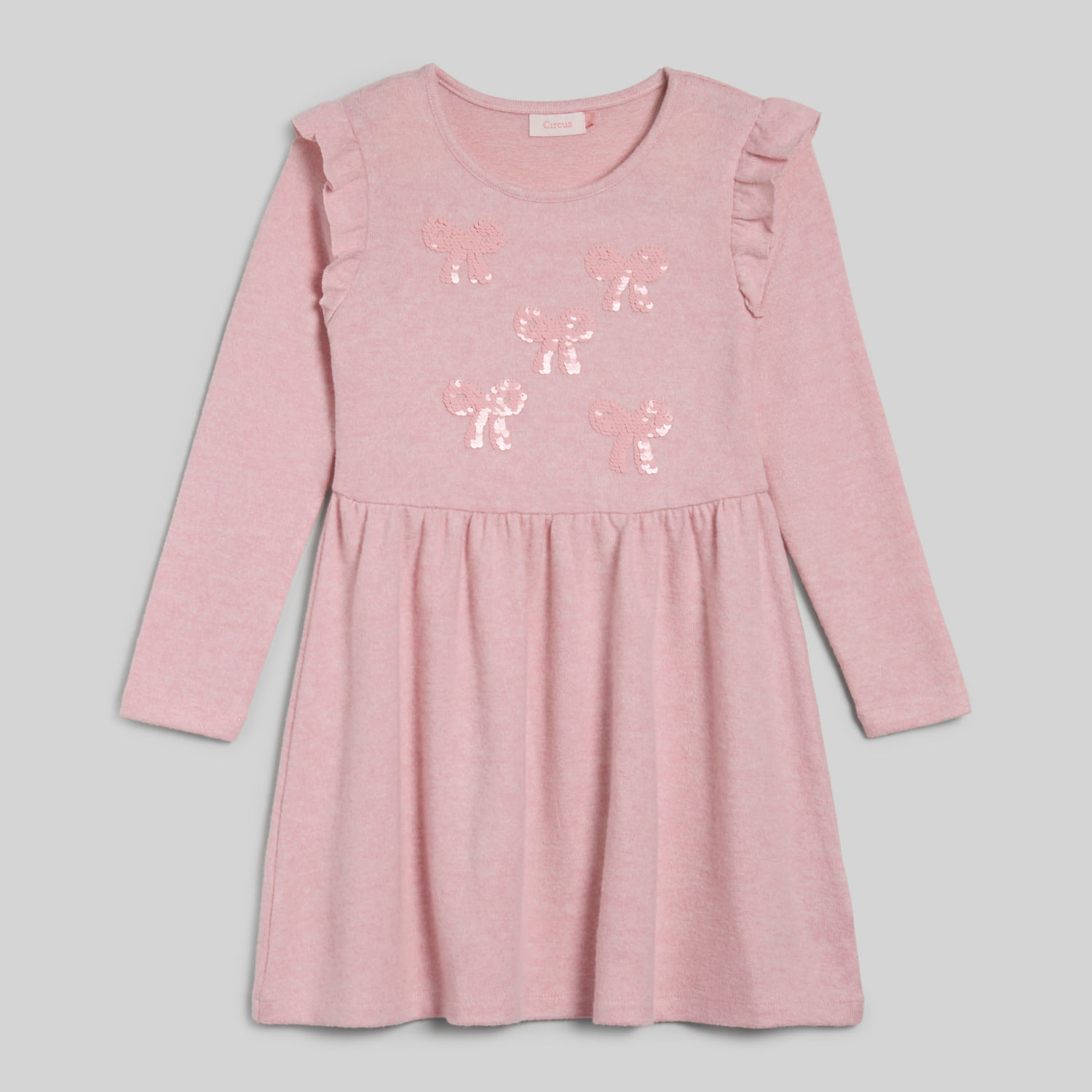 Vestido Manga Larga Para Niña Knit Lente Circus