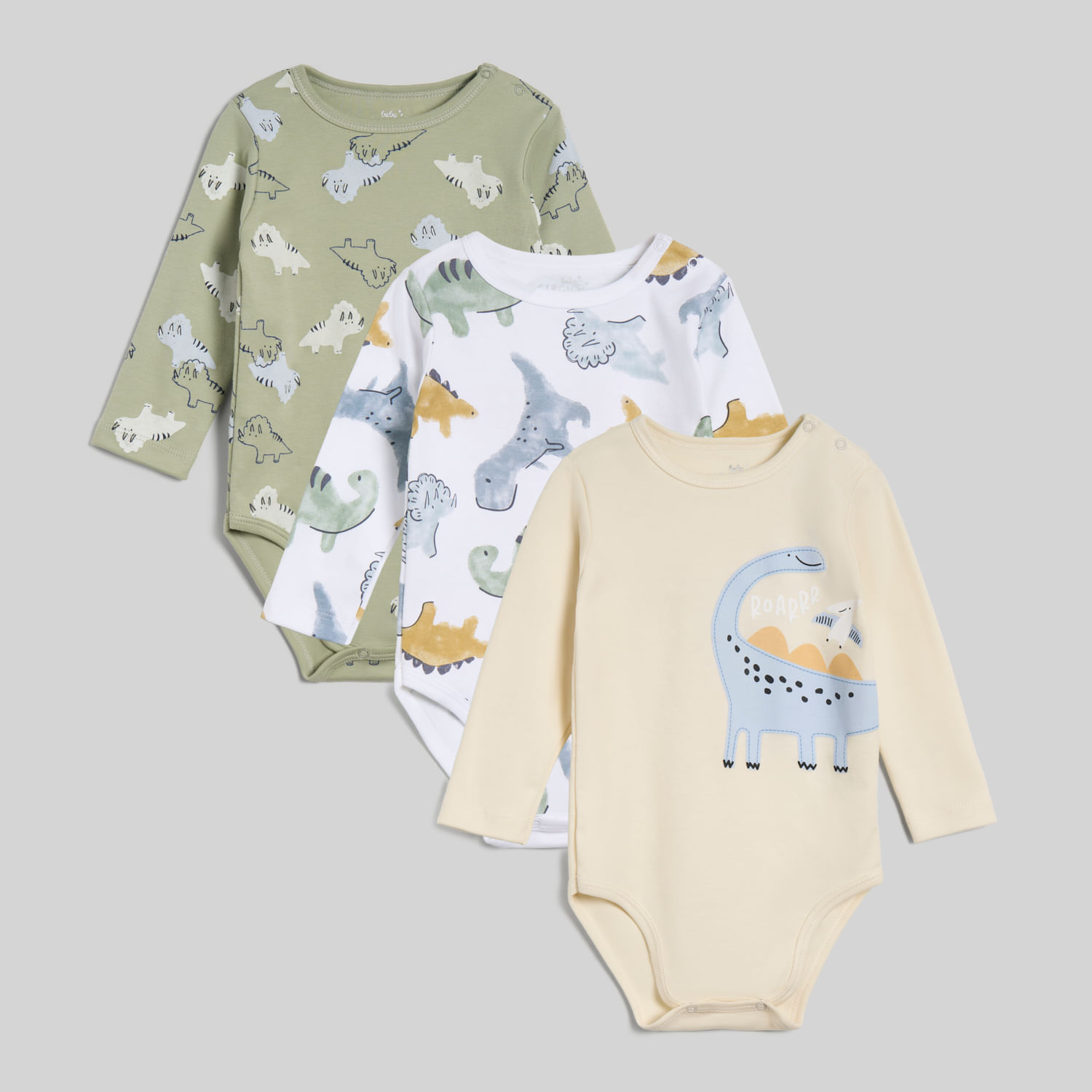 Pack X3 Body Interno Para Recién Nacido Print Baby Circus