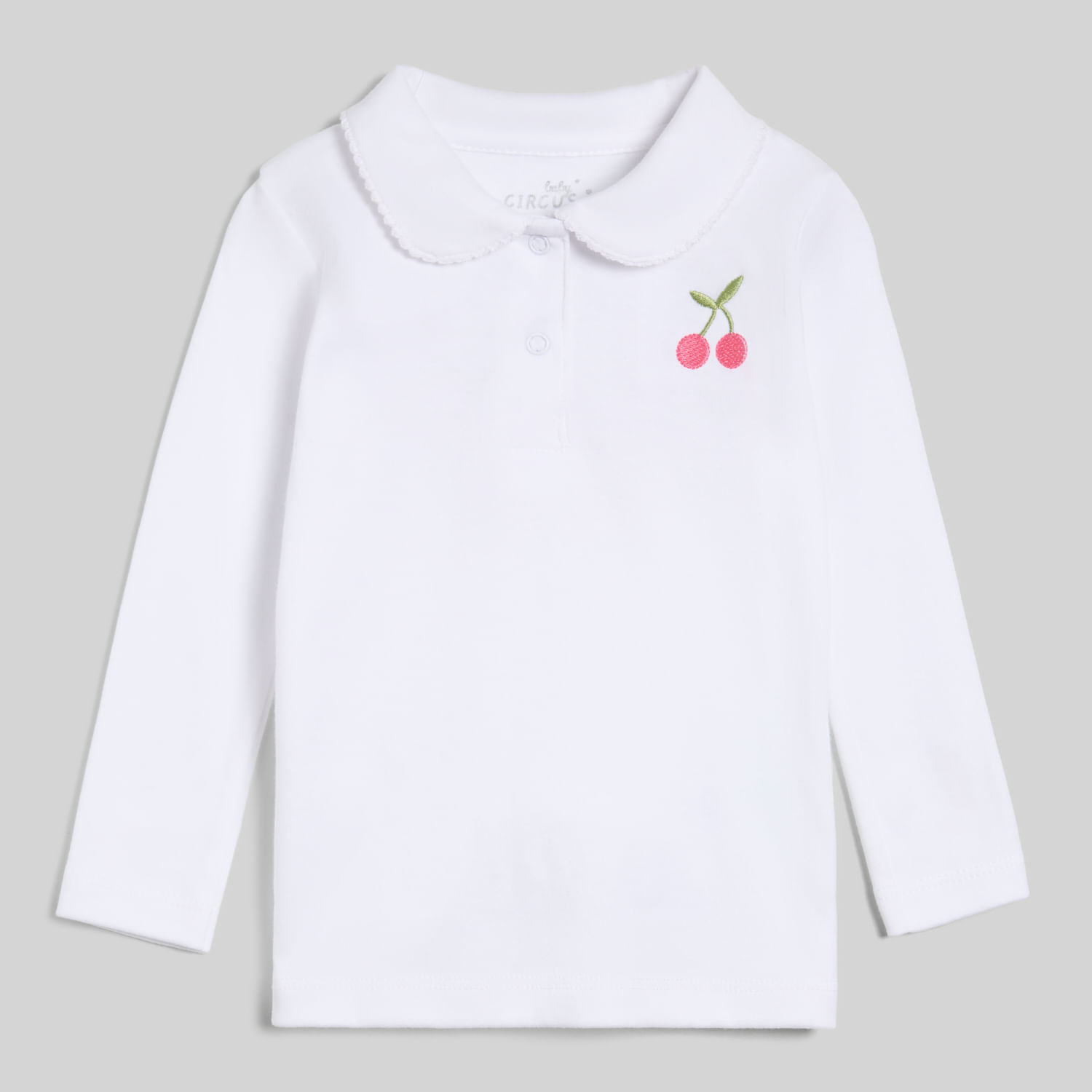 Polo Manga Larga Para Bebe Niña Cuello Bb Baby Circus