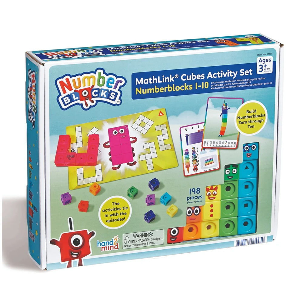 Numberblocks Mathlink Cubes 1-10 Activity Set 198 pcs - Oechsle