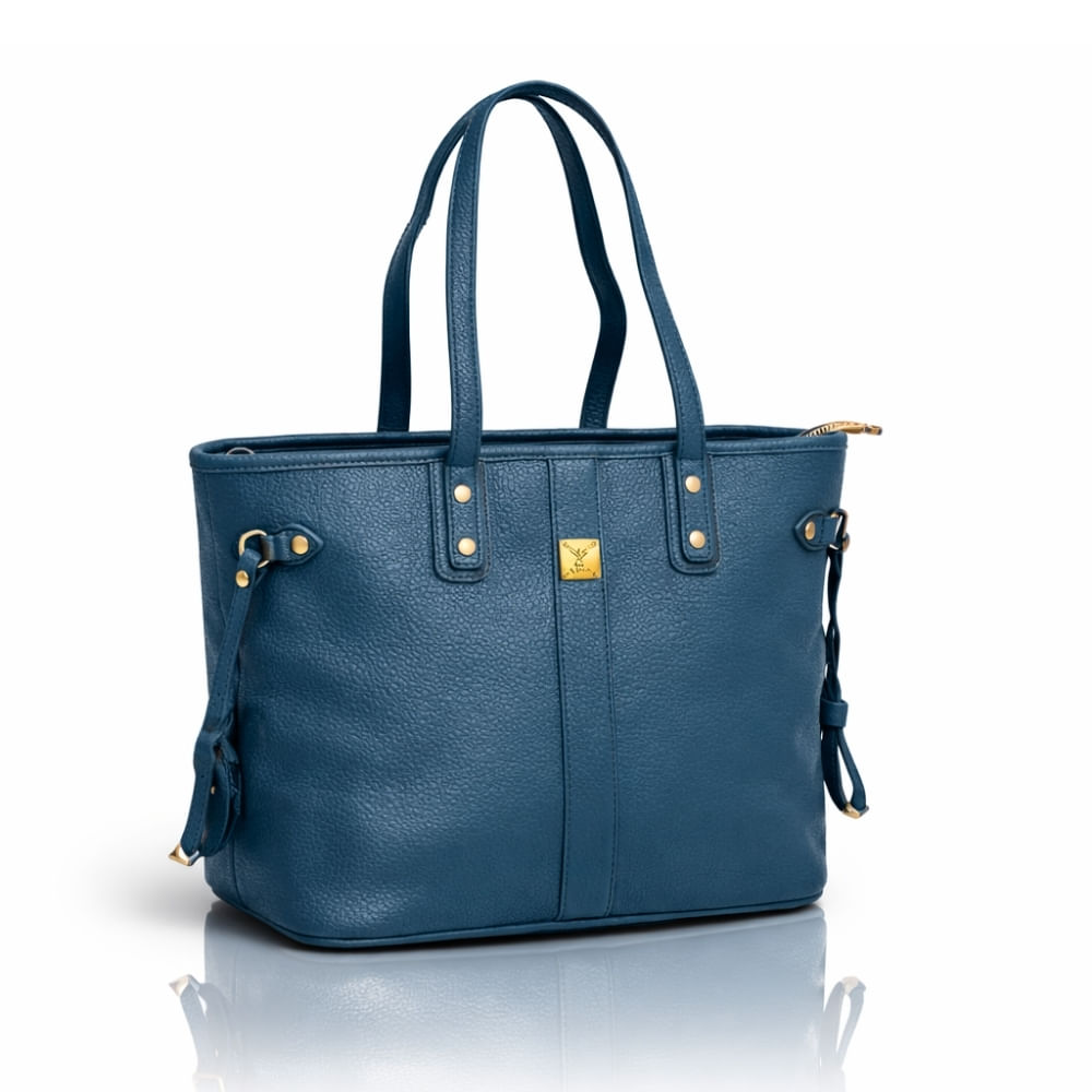 Cartera Tote Bag Grande Acero con Compartimientos Todo Organizado