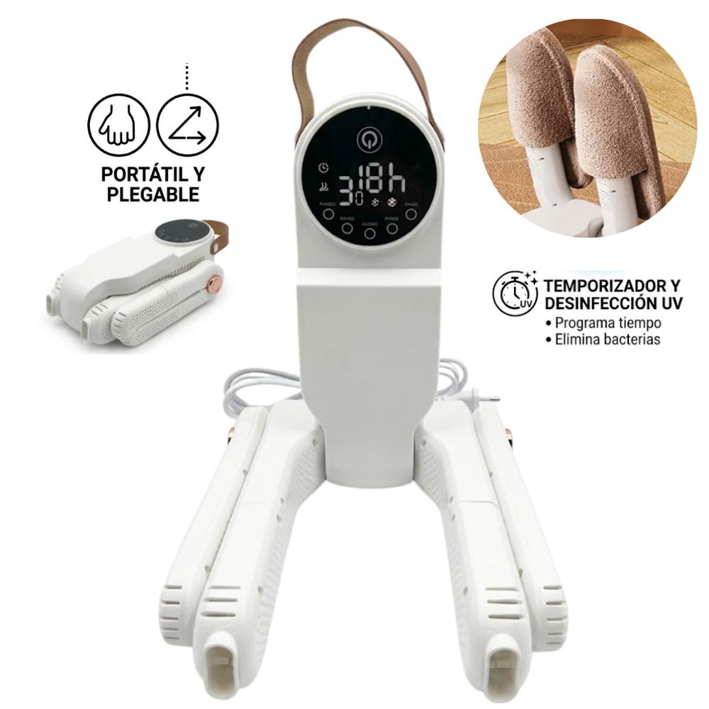 Secador Eléctrico para Zapatos Portátil Plegable Desinfección UV Elimina Olor y Bacterias
