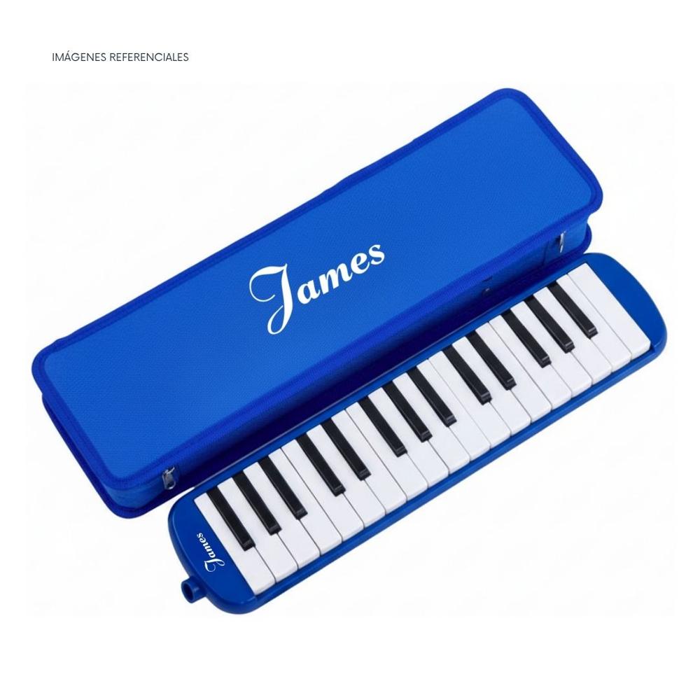 Melódica de 32 teclas James - Color Azul con Estuche Rígido