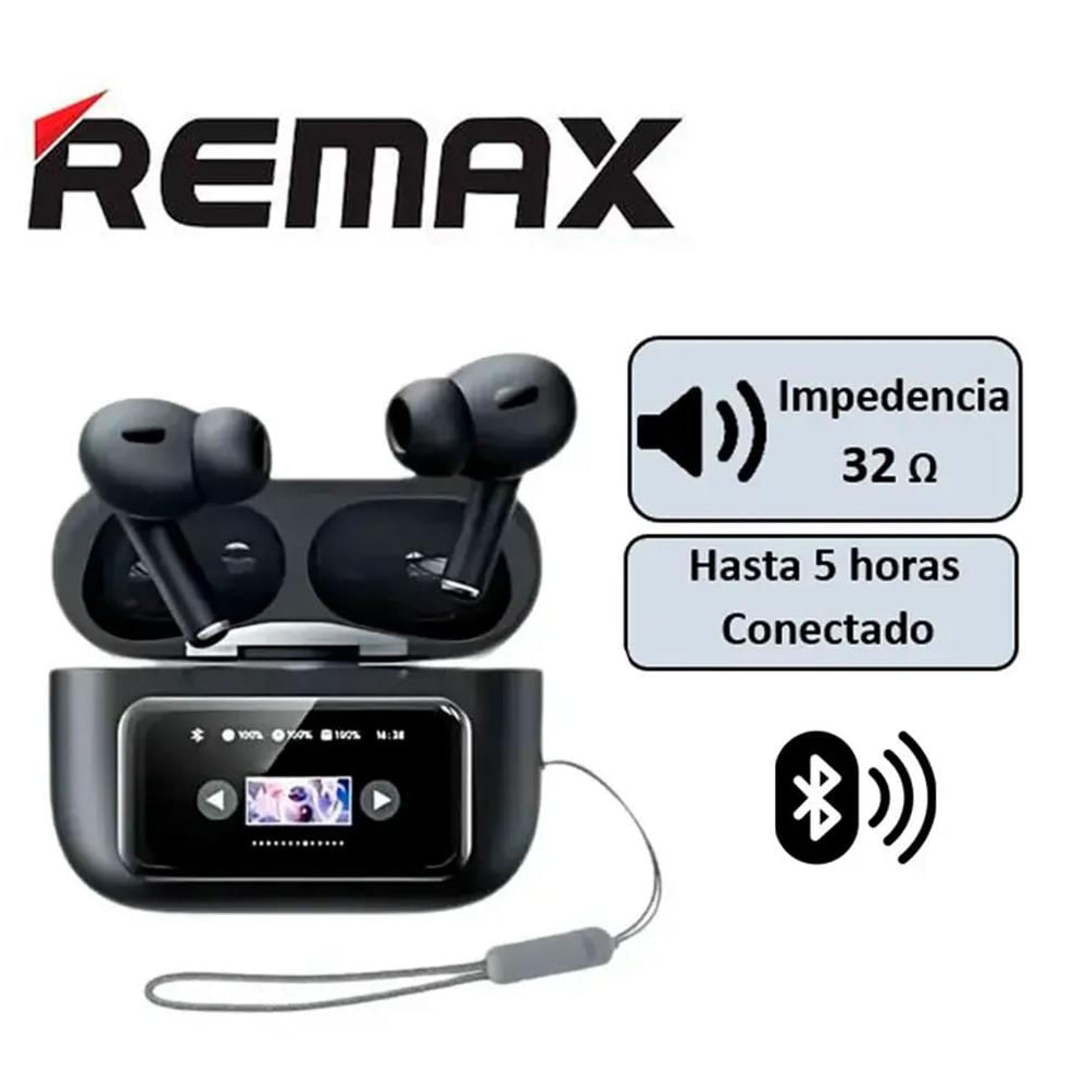 AUDIFONOS REMAX W30N TWS ANC PANTALLA NEGRO