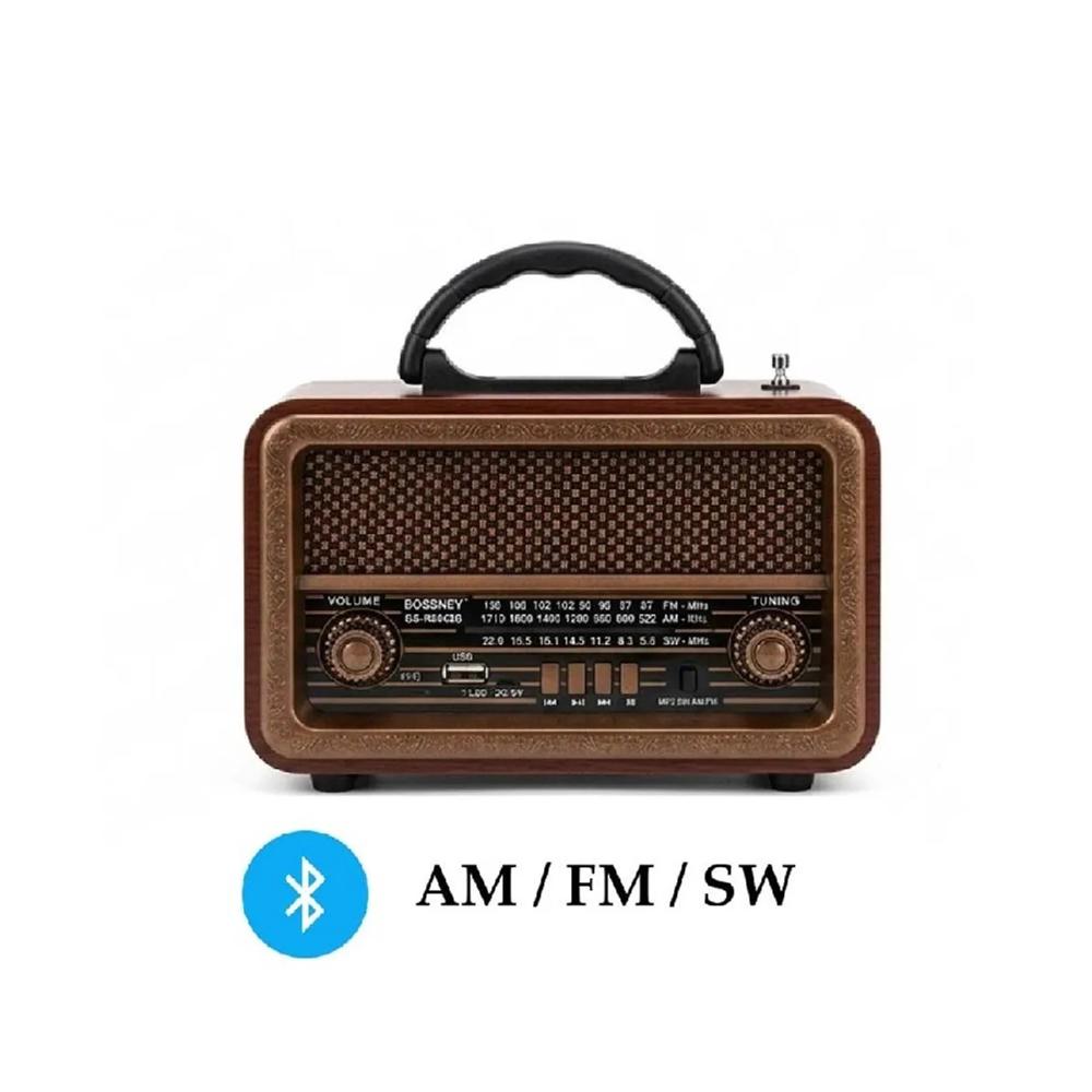 Radio Portatil AM FM Retro Vintage Parlante Bluetooth2