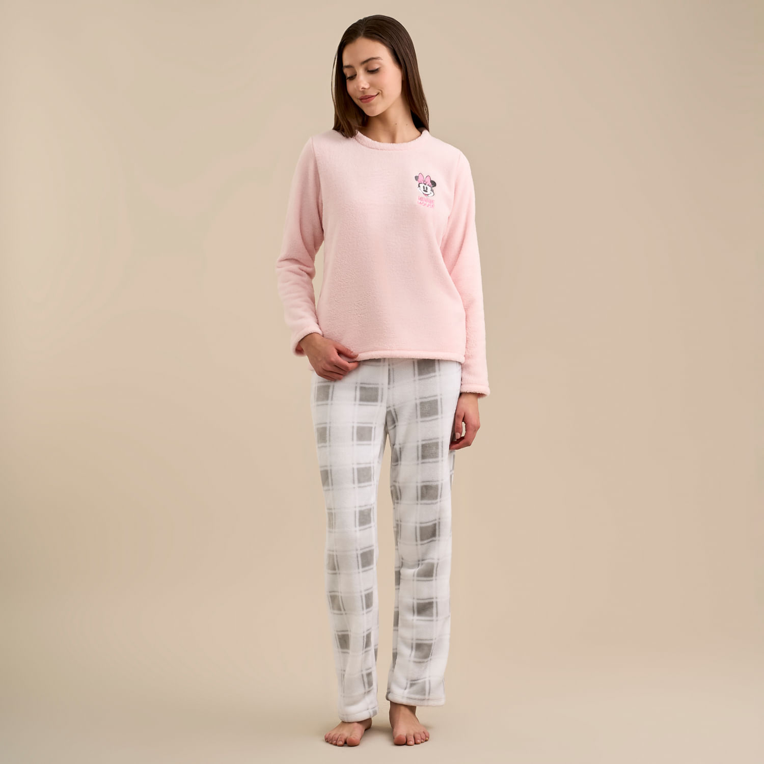 Pijama Mujer Minnie Coral Disney