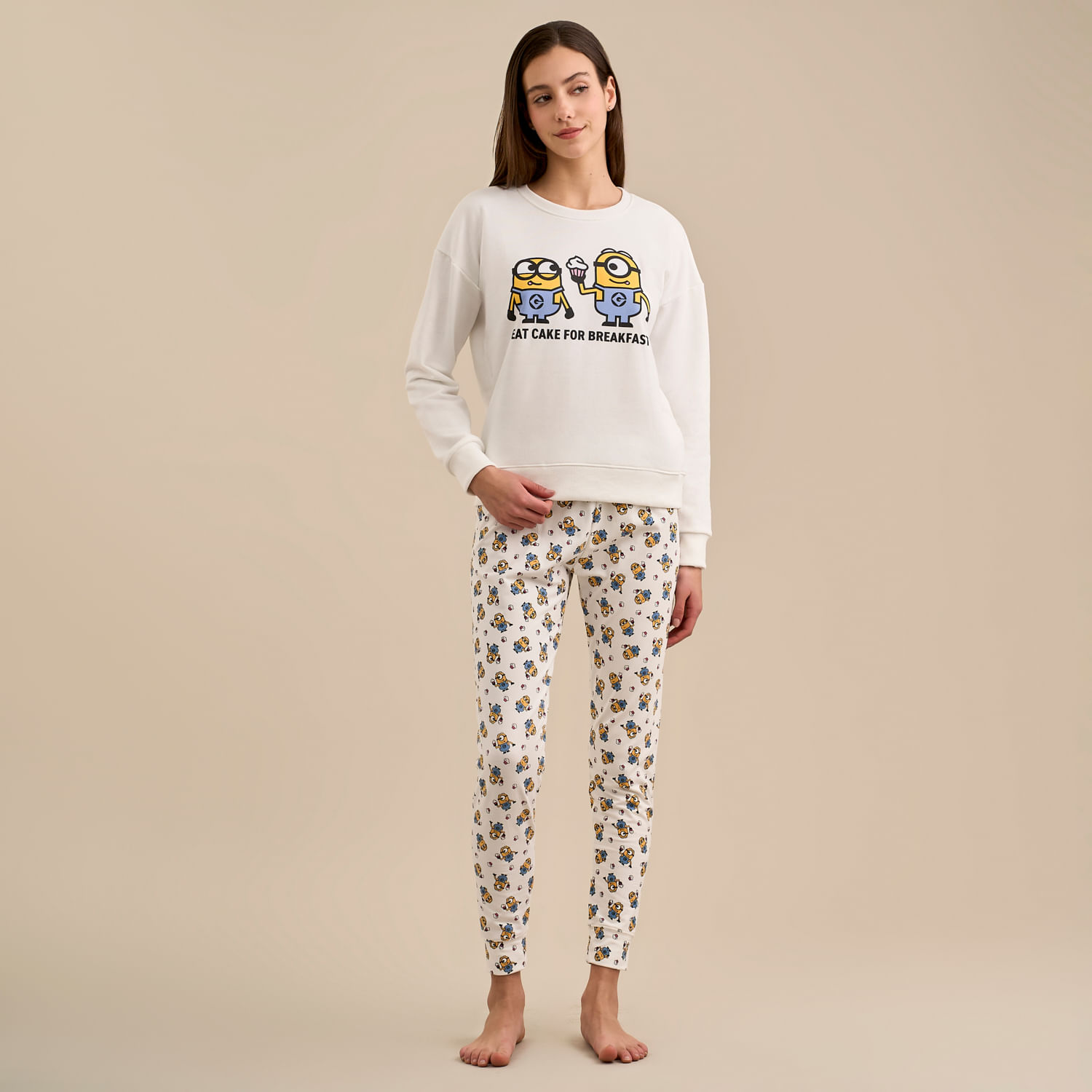 Pijama Mujer Over Cake Minions Universal