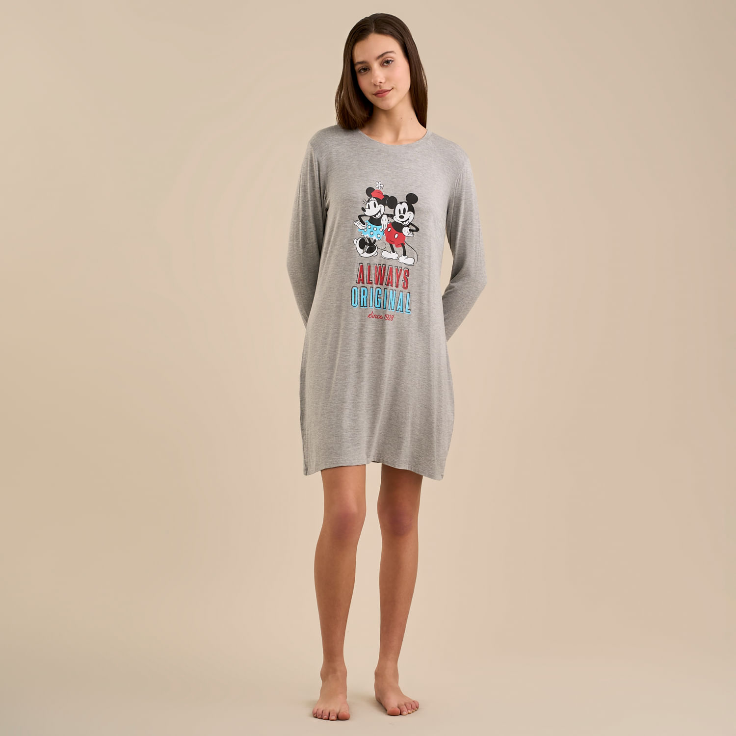 Camisón Pijama Mujer Original Couple Disney Manga Larga