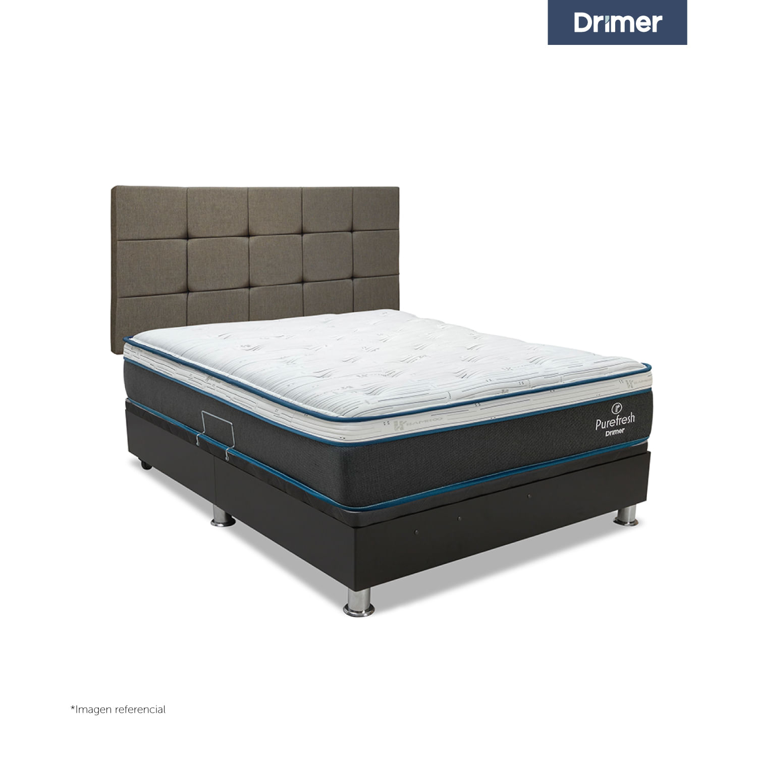 Dormitorio Praktibox Laqueada Pure Fresh 1.5 Plazas Cuadros Bei Vivid