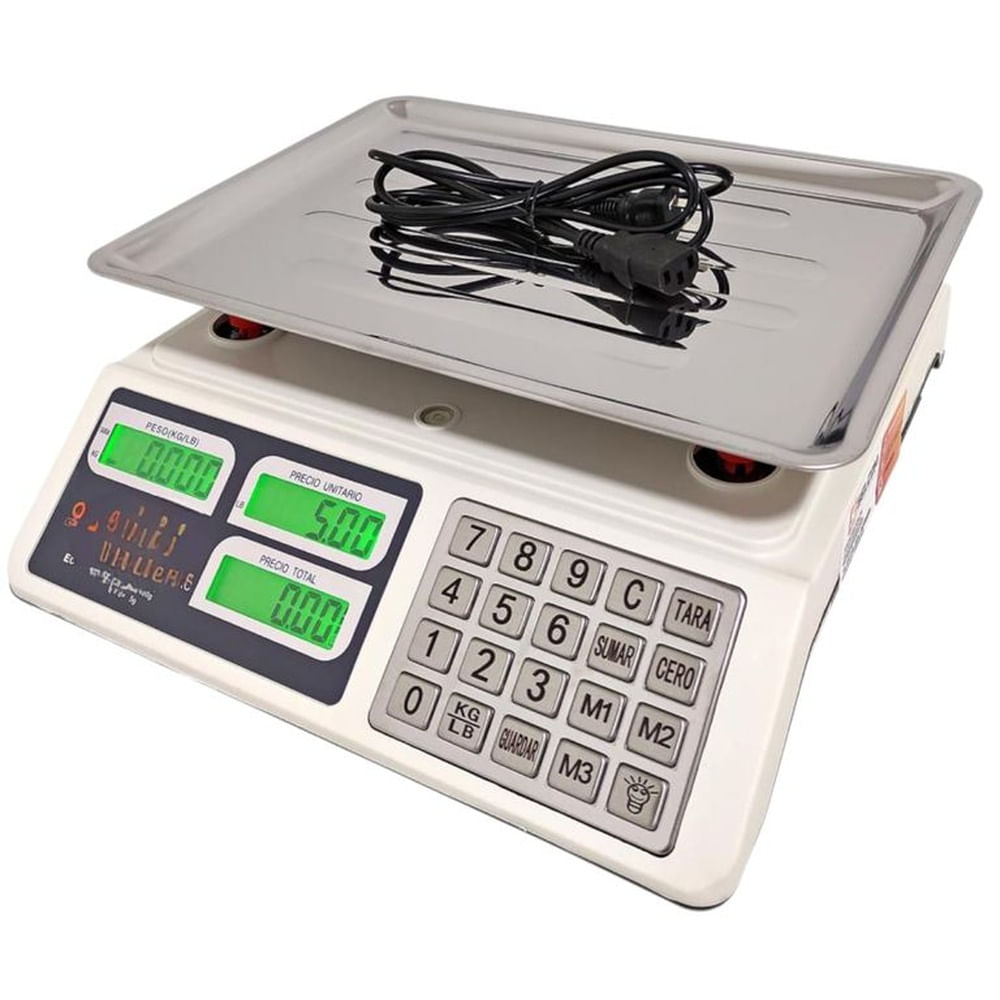 Balanza Digital Portatil De 40 Kilos Recargable Electrica