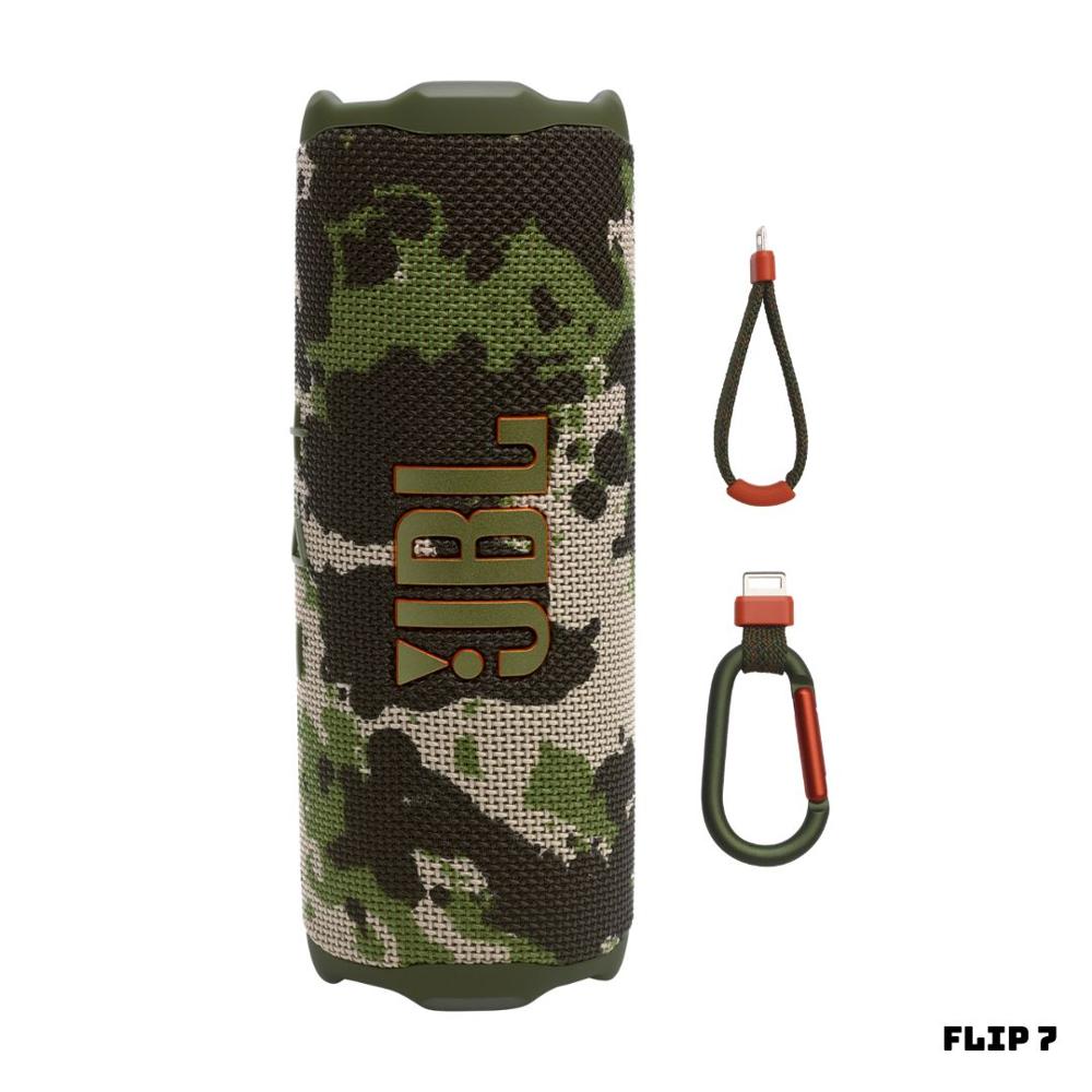 PARLANTE JBL BLUETOOTH FLIP 7 EXTRABASS CAMUFLADO