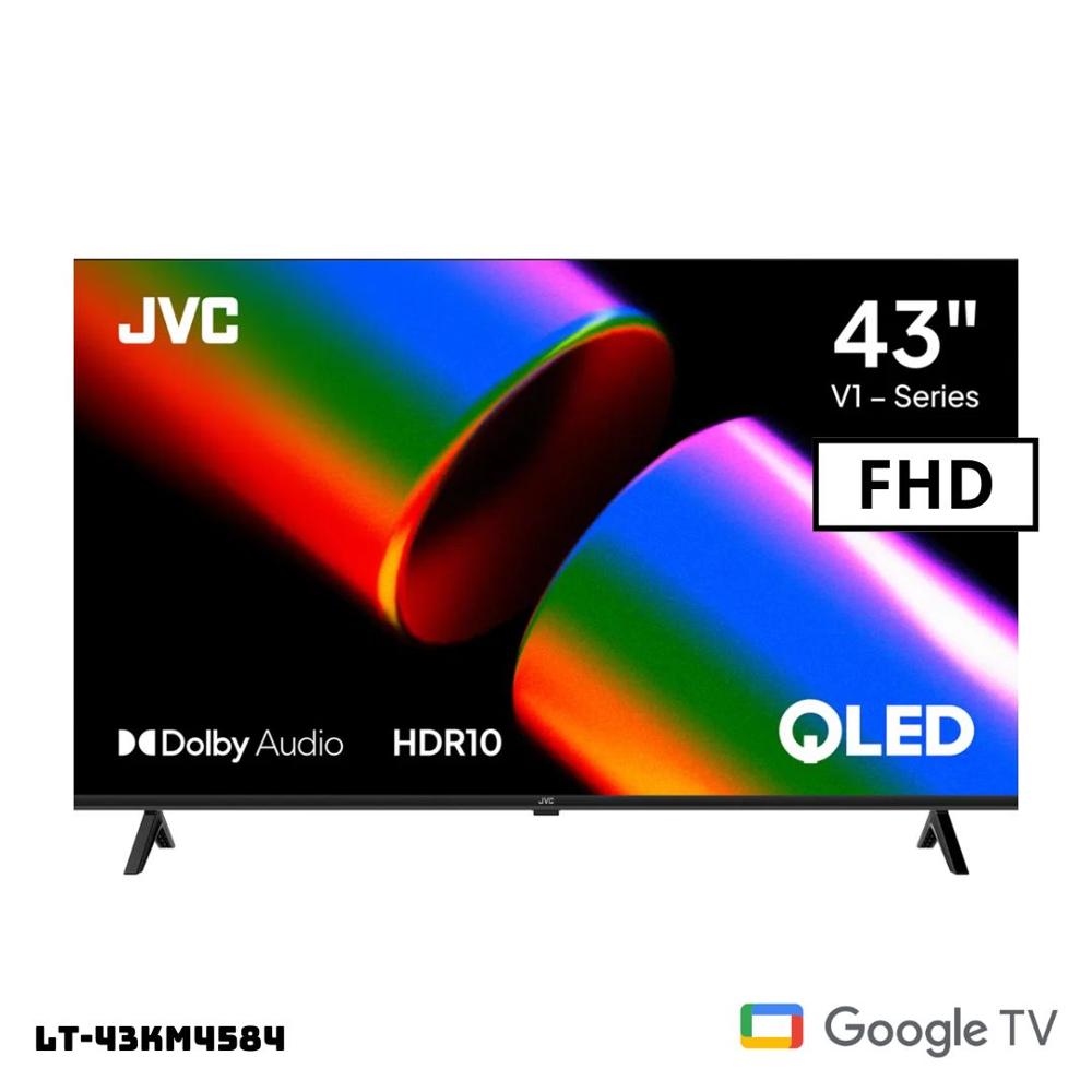 TELEVISOR JVC 43 QLED SMART TV GOOGLE TV FHD - LT-43KM4584