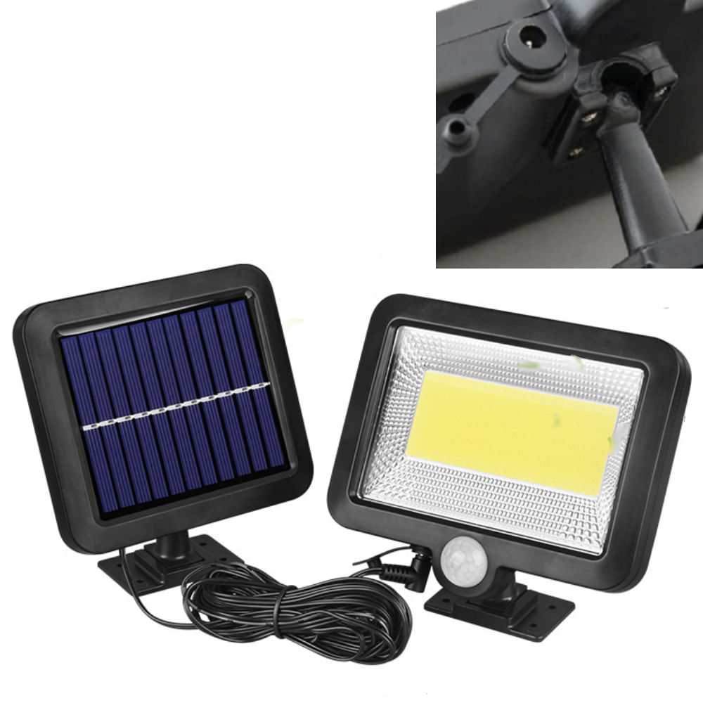 Lampara con Panel Solar para Exterior Luz LED Sensor de Movimiento