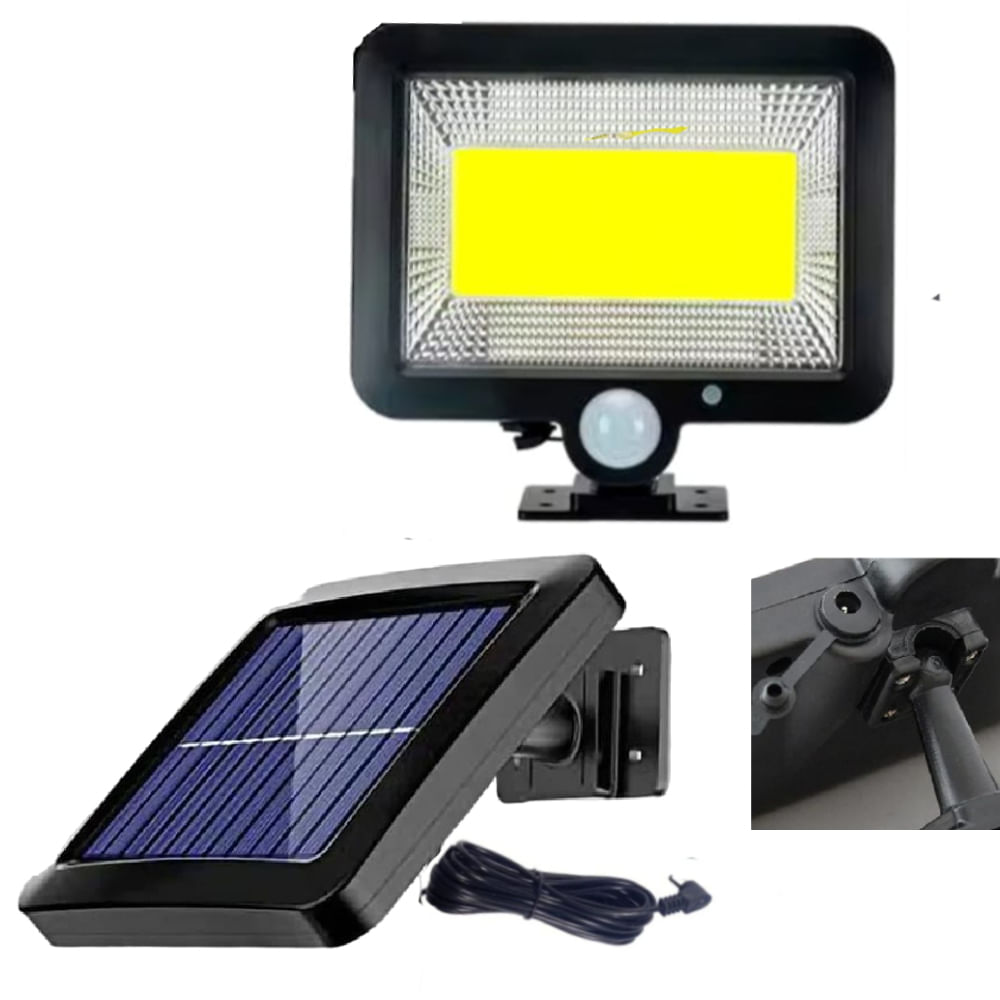 Lampara Luz LED para Exterior con Panel SolaR Sensor de Movimiento
