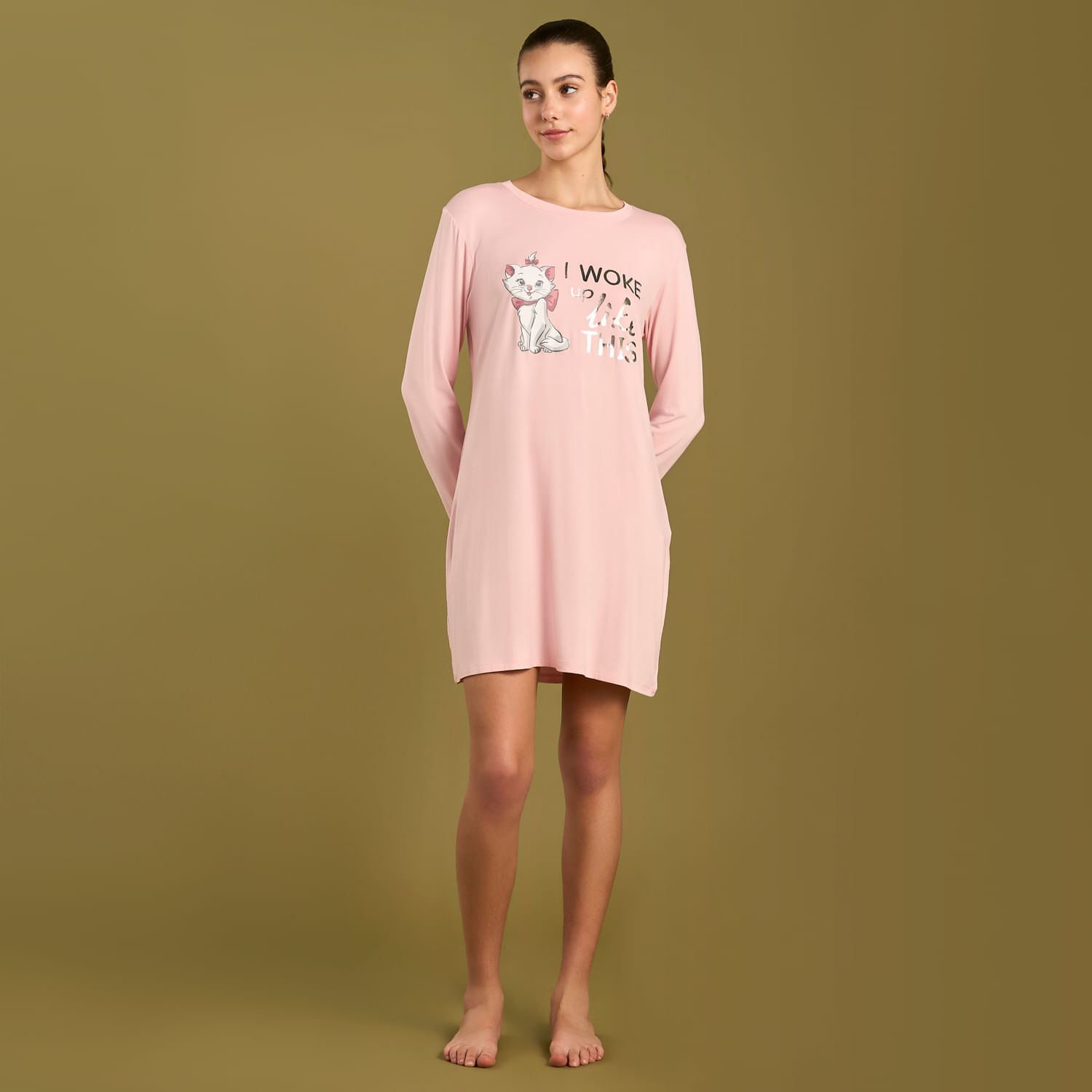 Camisón Pijama Mujer Mimir Stitch Disney Manga Corta