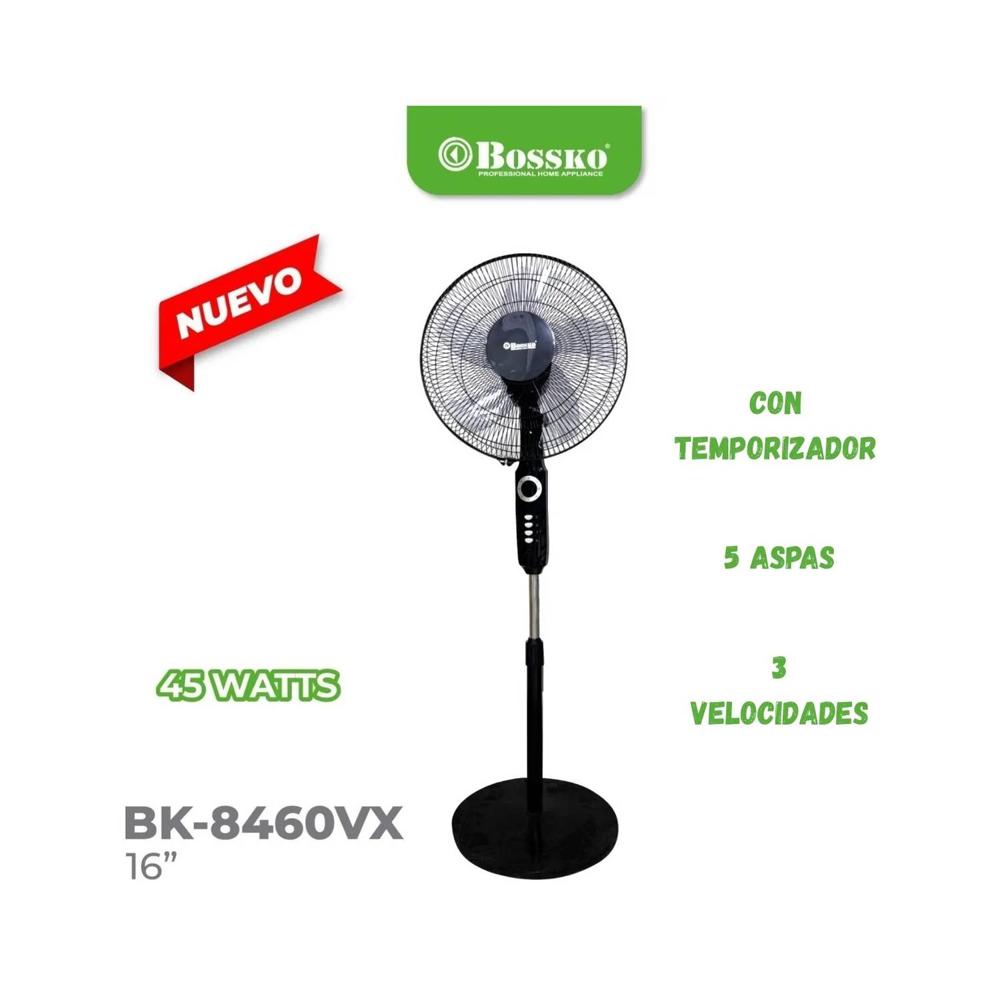 Ventilador Pedestal 16pulgada Bossko Bk-8460vx