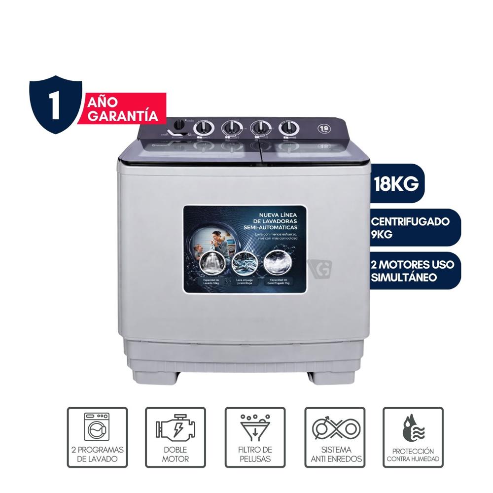 Lavadora Semiautomática LMS-1895 18kg