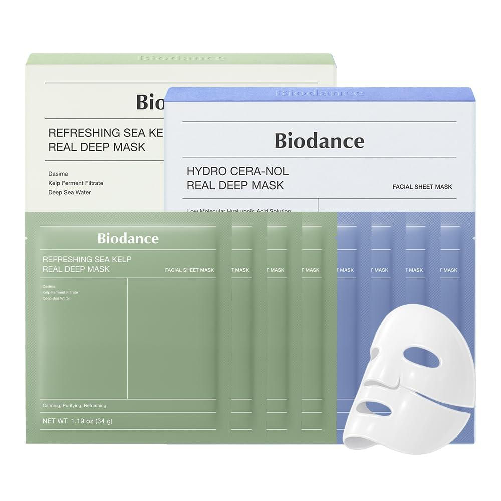 PACK 2 BIODANCE MASCARILLAS CERAMIDA & ALGAS MARINAS