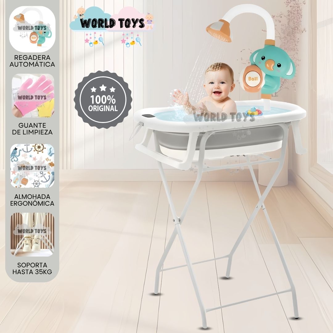 Bañera Plegable con Rack Multiuso SPLASH PRO Gray