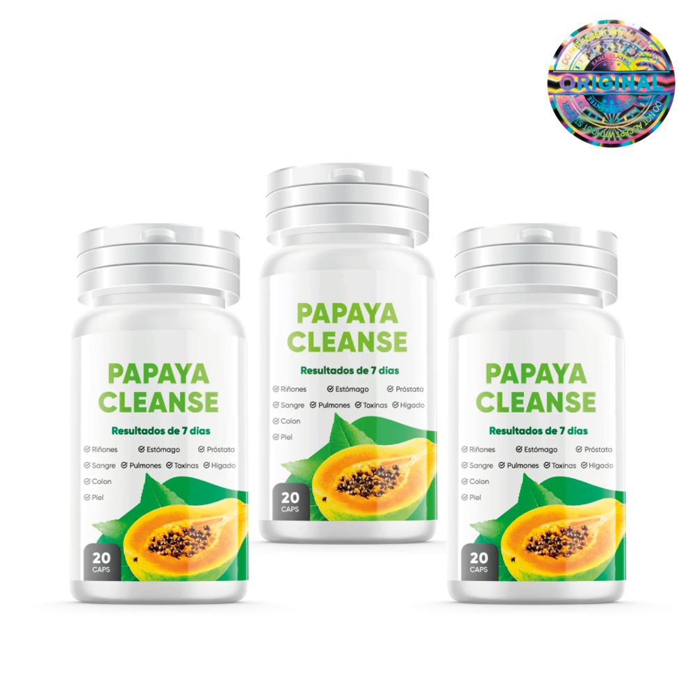 Papaya Cleanse 20 Cápsulas 3 Frascos