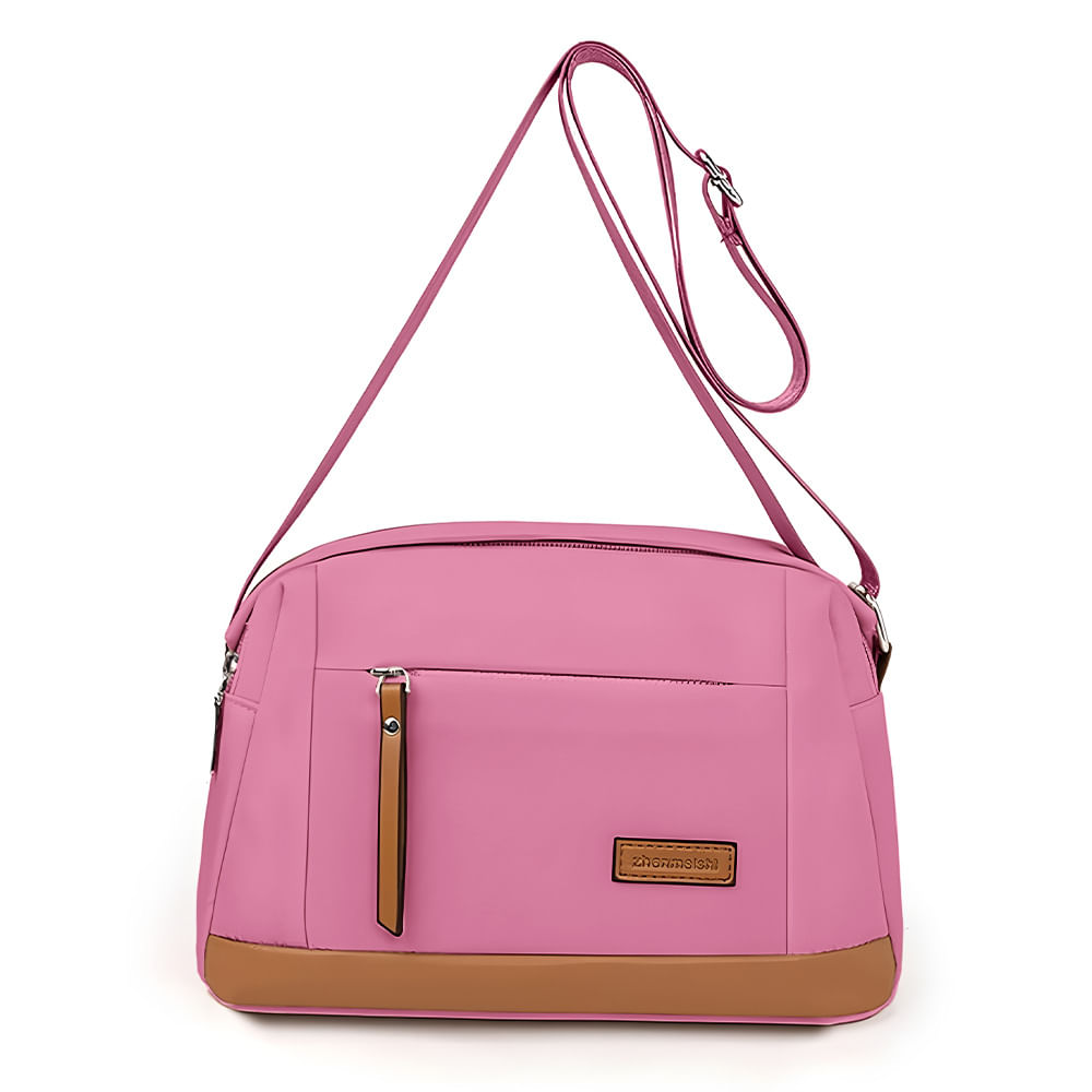Morral para Mujer con Correa Ajustable y Múltiples Bolsillos Rosado ML5