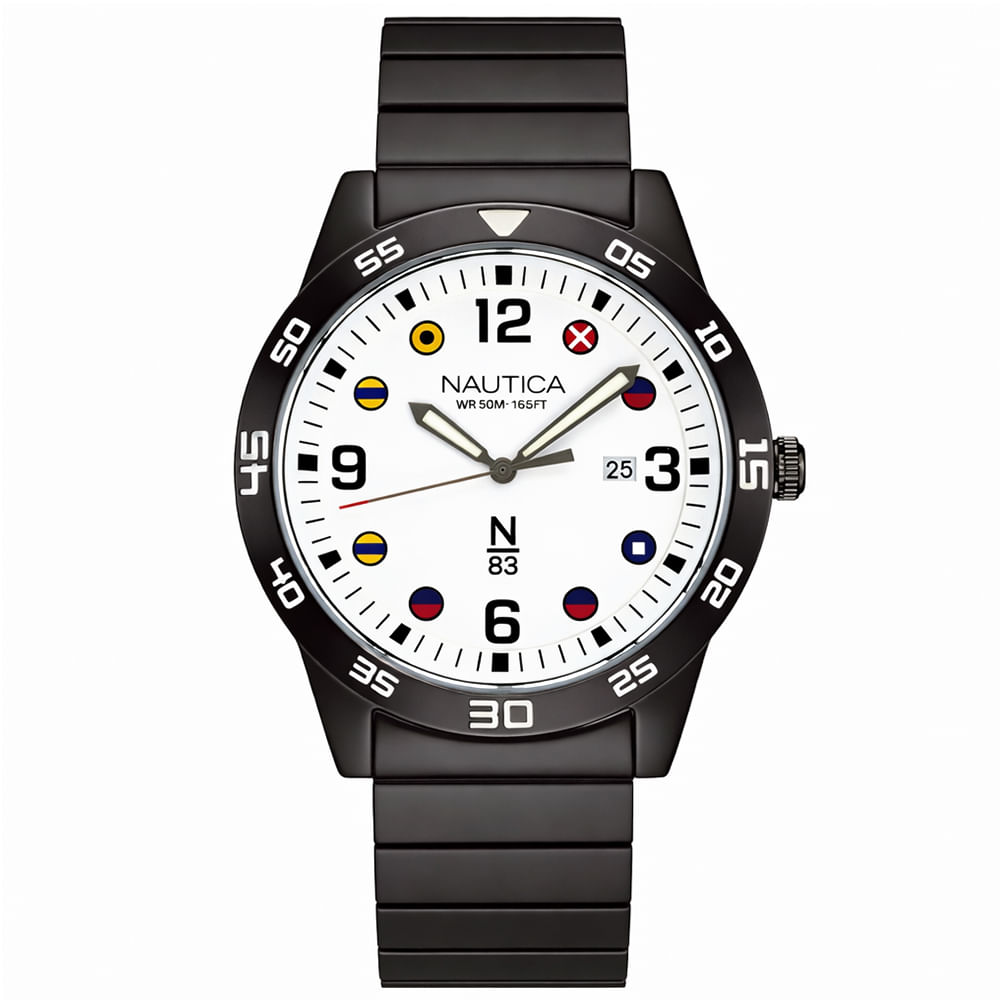 Reloj Nautica N83 Puerto Ayora NAPPAS103 Fecha Dial Blanco