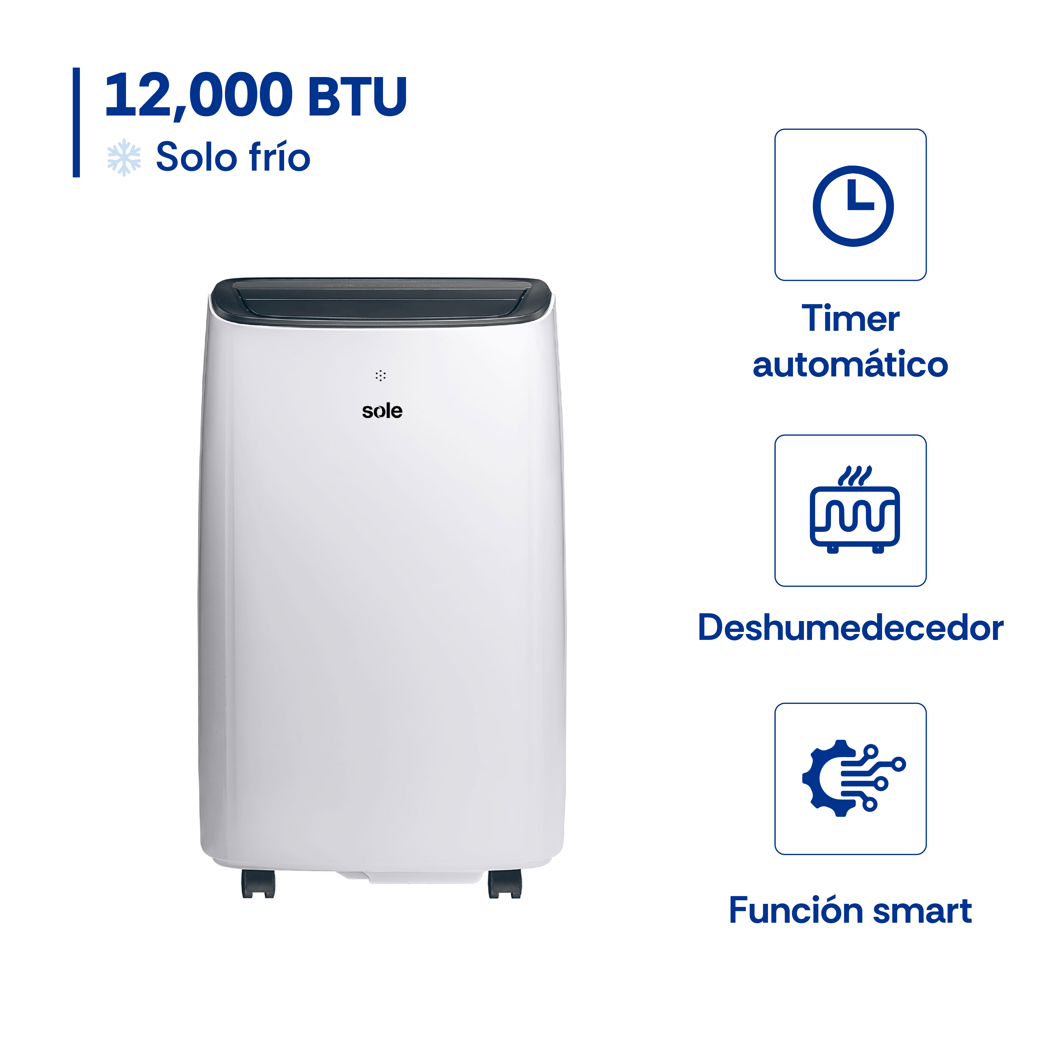 Aire Acondicionado Portátil Sole 12000 BTU