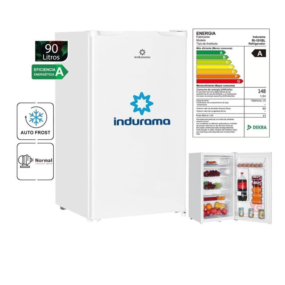 Frigobar Indurama 90 Litros RI-101BL Defrost - Blanco