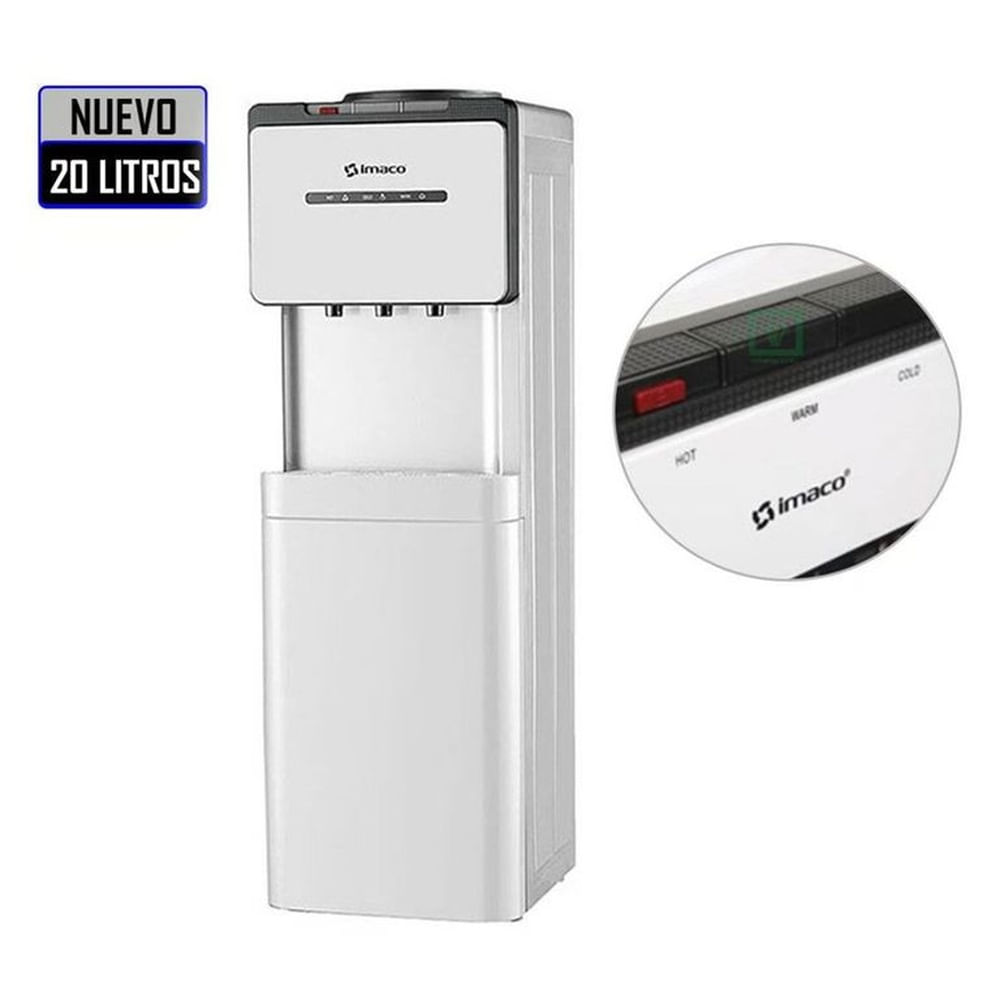 DISPENSADOR DE AGUA FRIA Y CALIENTE IMACO WD5908- 20LTS
