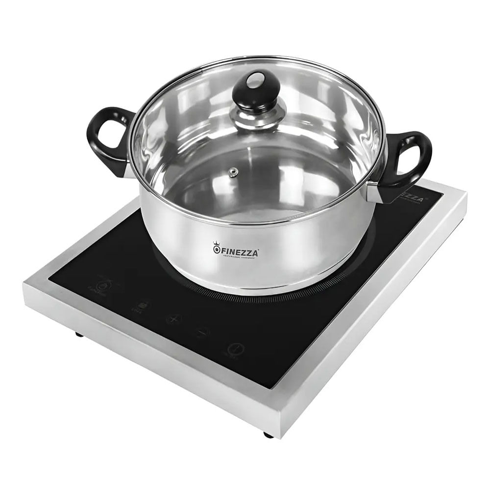 Cocina De Induccion Finezza Fz-300in Con Olla Acero Inoxidable