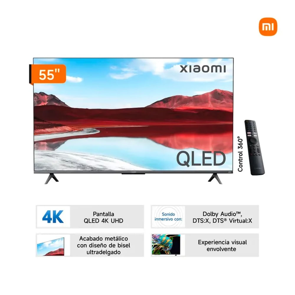Televisor Xiaomi QLED 55"" UHD 4K GOOGLE TV Smart TV A PRO 2025