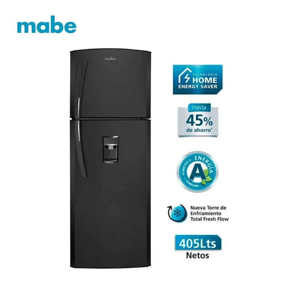 REFRIGERADORA MABE 405L RMP420FLPG1 TOP FREEZER GRAFITO