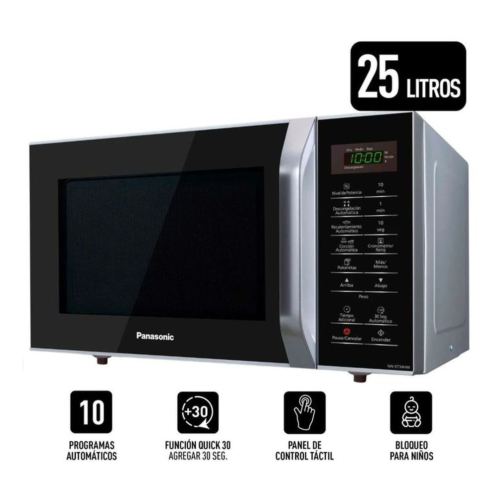Microondas Panasonic 25L SB34HMRPK Silver